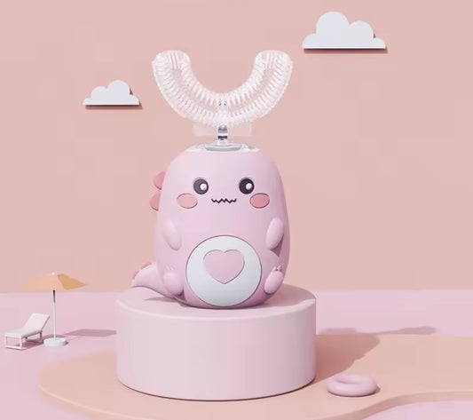 🦖 Brosse à dents électrique 360° pour enfants – Modèle Dino Ultra Doux